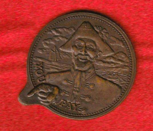 Vintage Old Smugllers Finest Whisky Token