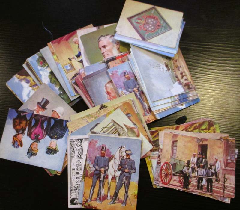 Lot of 98 Vintage Our South Africa Past and Present Cigarette cards.