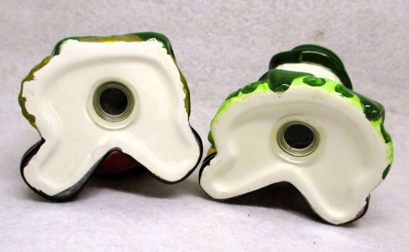Vintage Irish Leprechaun St. Patick's Day Salt & Pepper Shakers,  90mm high. Spotless.
