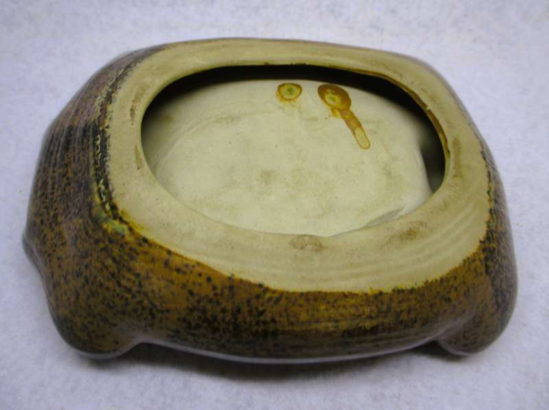 Vintage Pottery Frog Belly Ashtray 150x100mm Cute