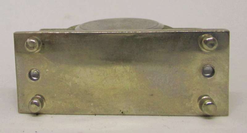 Vintage Miniature Mantle Style Desk ClockStainless Steel, Quartz. 40mm high
