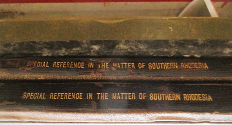 Antique Law Records in bind. 1914. Souther Rhodesia, BSAC v The Natives. Pleadings and Orders App B