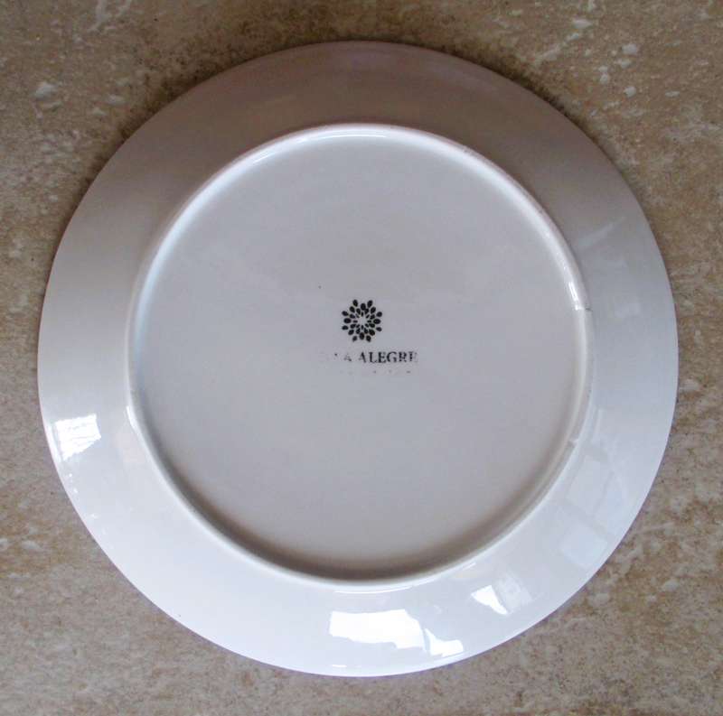Large Hand paint ceramic dinner plate, 250mm diameter