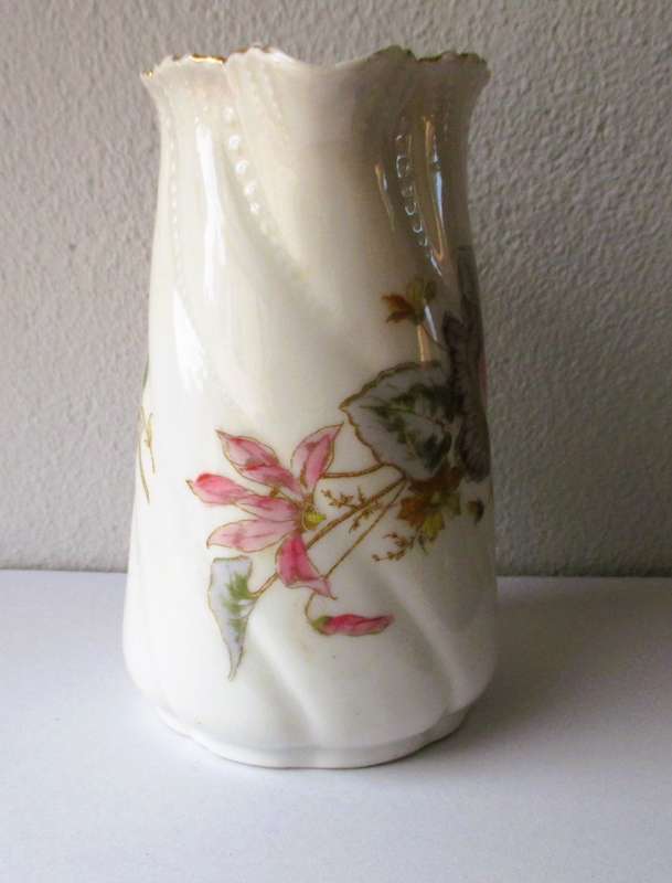 Lovely Vintage fine Porcelain handpainted, Large Pitcher. Small hairline crack, not visible outside