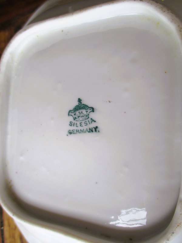 Two Vintage fine Porcelain, Rare Silesia Germany Pitcher and Bowl. 120mm high, 180mm diameter.