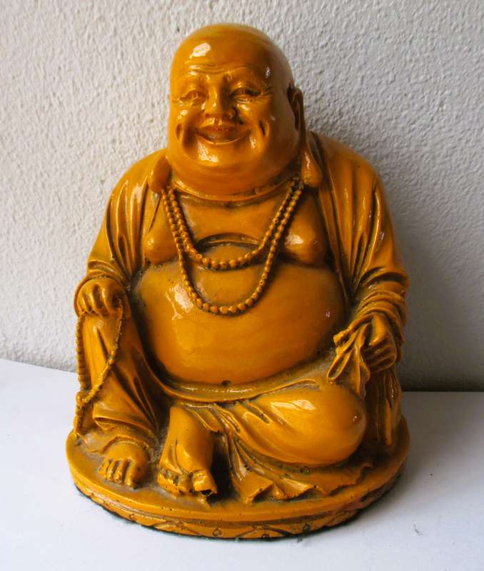 Large Heavy Laughing Buddha. 1370g 150mm x 130mm.
