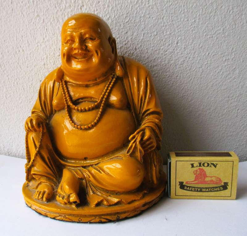 Large Heavy Laughing Buddha. 1370g 150mm x 130mm.