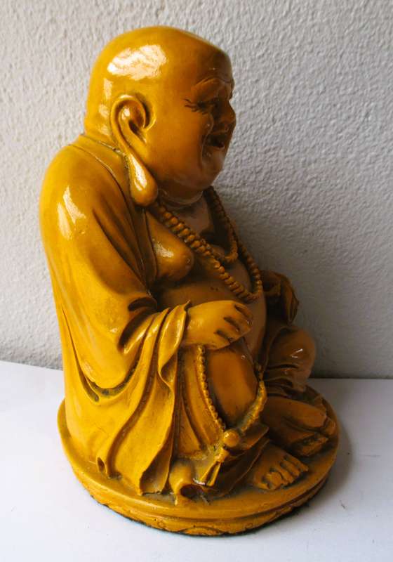 Large Heavy Laughing Buddha. 1370g 150mm x 130mm.