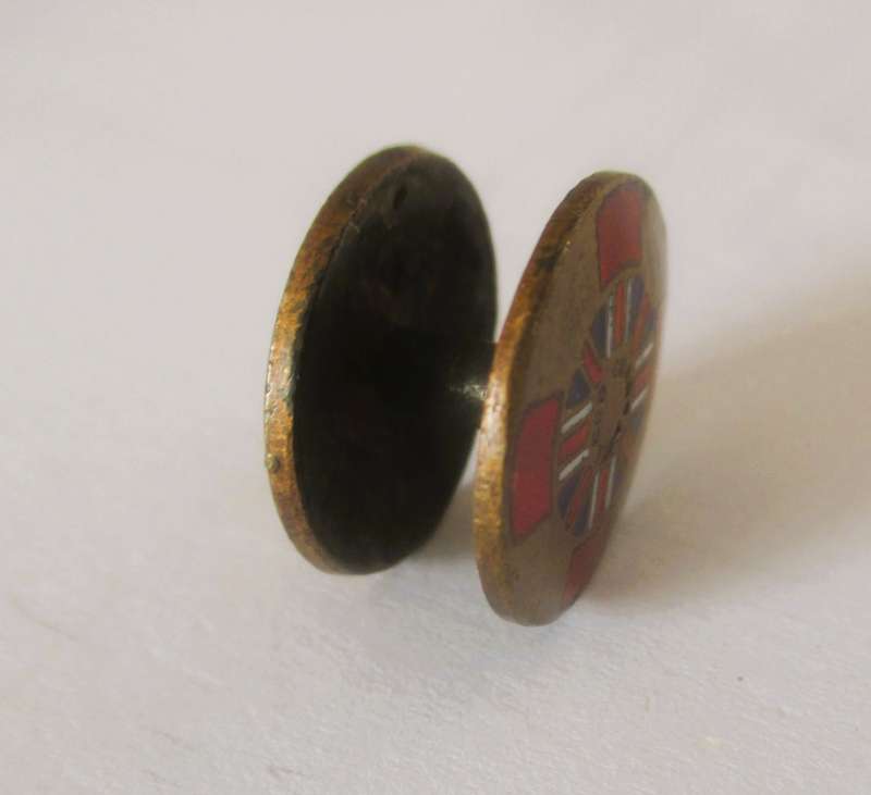 WW1 Canadian CEF Legion Of Frontiersmen Veterans Enamel Button Hole Badge