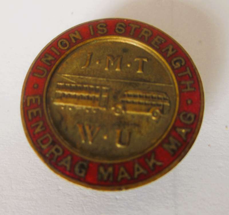 Vintage IMT Workers Union Badge.