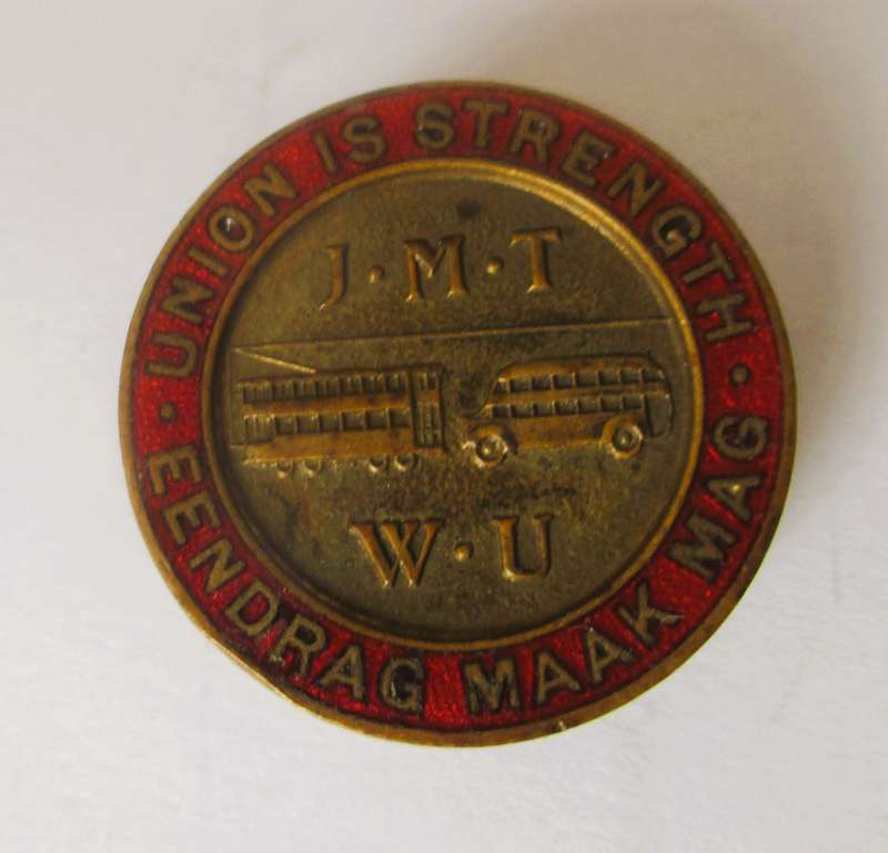 Vintage IMT Workers Union Badge.