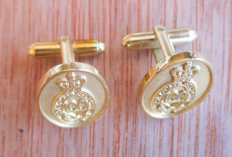 Vintage 1985 100yr Commemoration of the Royal Cape Golf Club gold color Cufflinks