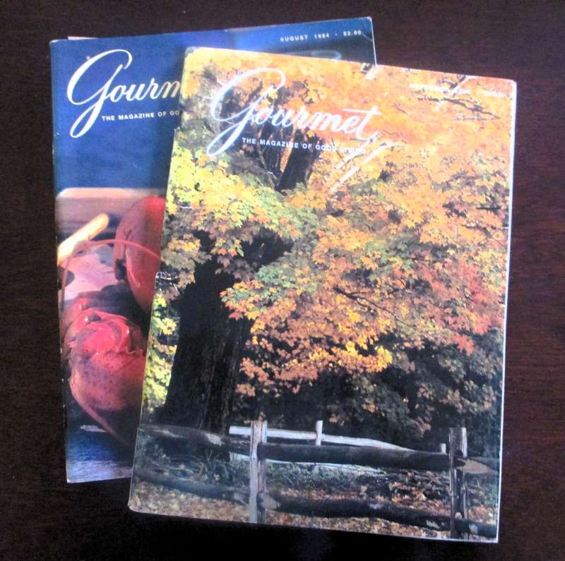 Vintage Gourmet Magazine,  Aug 1984, Nov 1980  As per photo.