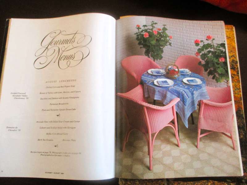Vintage Gourmet Magazine,  Aug 1984, Nov 1980  As per photo.