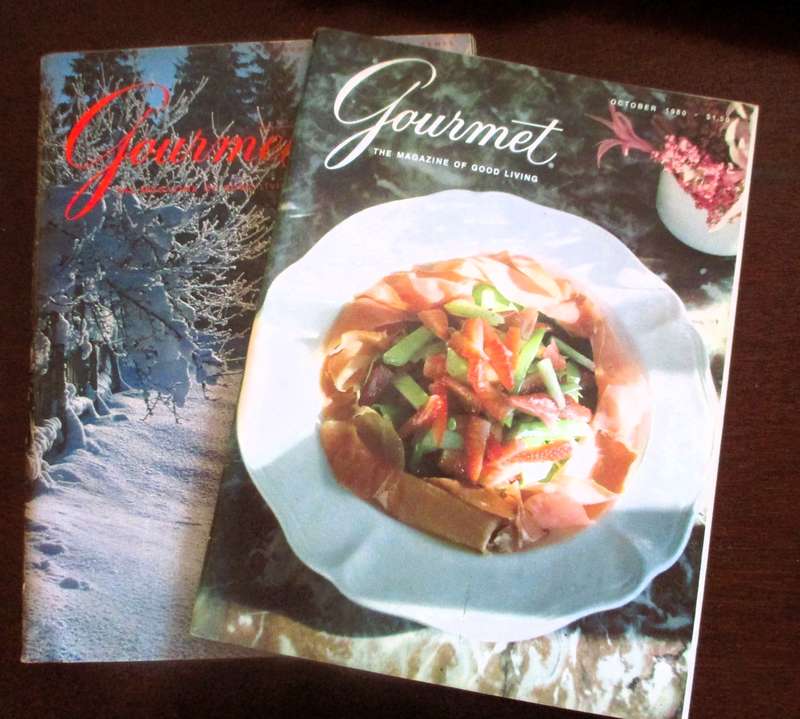 Vintage Gourmet Magazine,  Dec 1972, October 1980  As per photo.