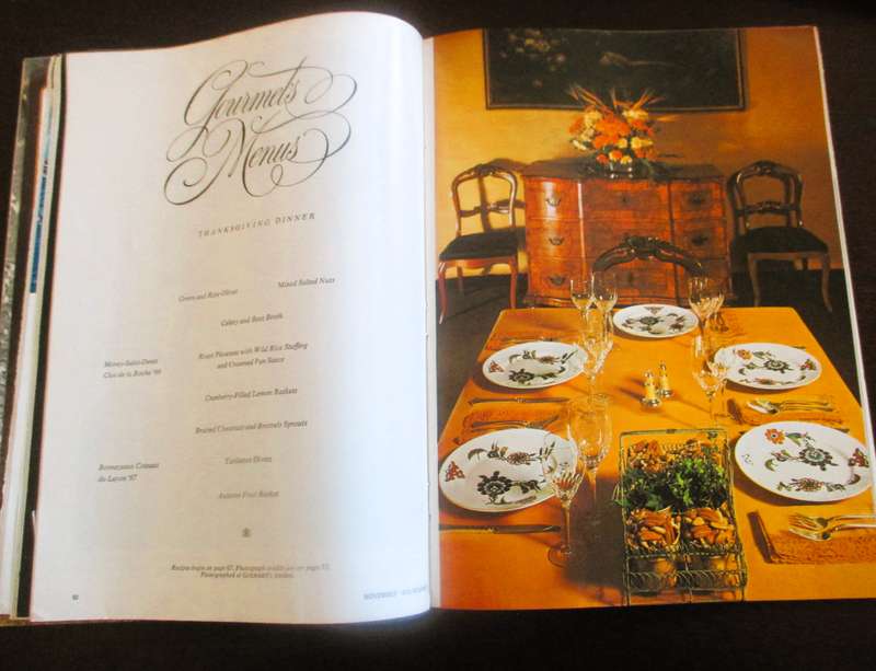 Vintage Gourmet Magazine, Nov 1972 and Aug 1973  As per photo.