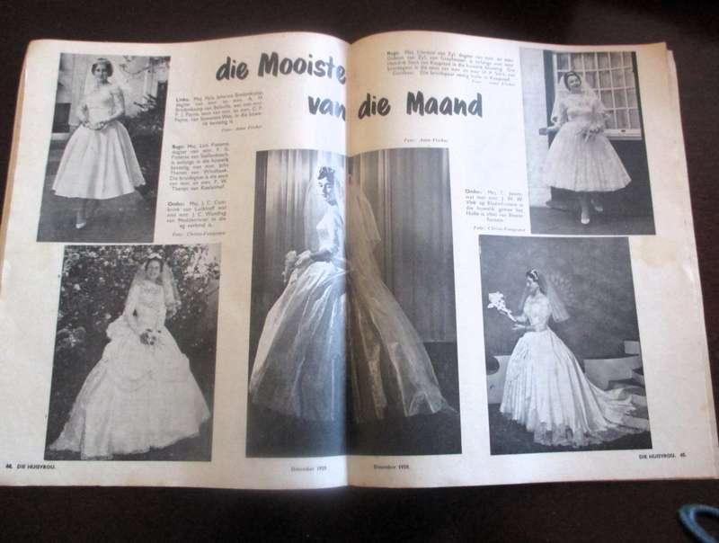 Vintage Kersfees Desember 1959 Die Huisvrou 90p As per photo.