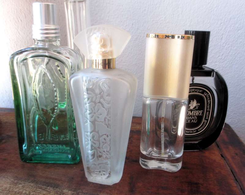 Lot of five Perfume Bottles