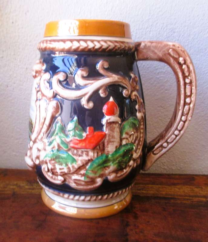 Vintage Ceramic German Tankard