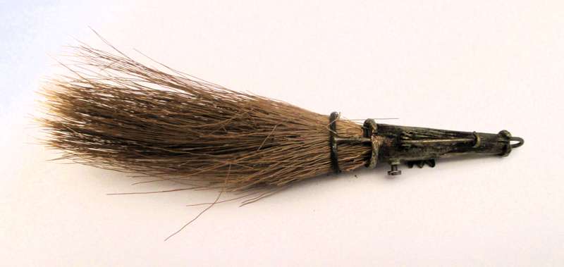 Vintage Gamsbart Hat Pin Horse Hair, Oktoberfest Hat German Bavarian Folk  140mm