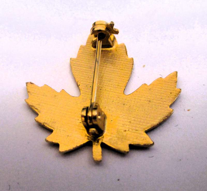 Vintage Red Maple Leaf Canada Lapel Pin
