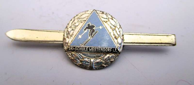 Vintage Austria Ski Schule Westendorf, Tie pin.