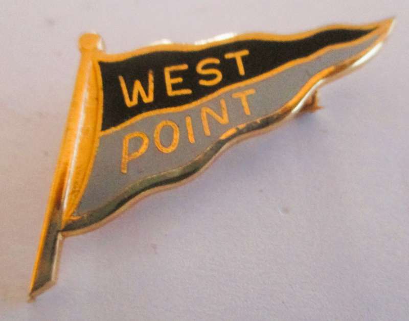 Vintage Souvenir enamel West Point Travel Badge