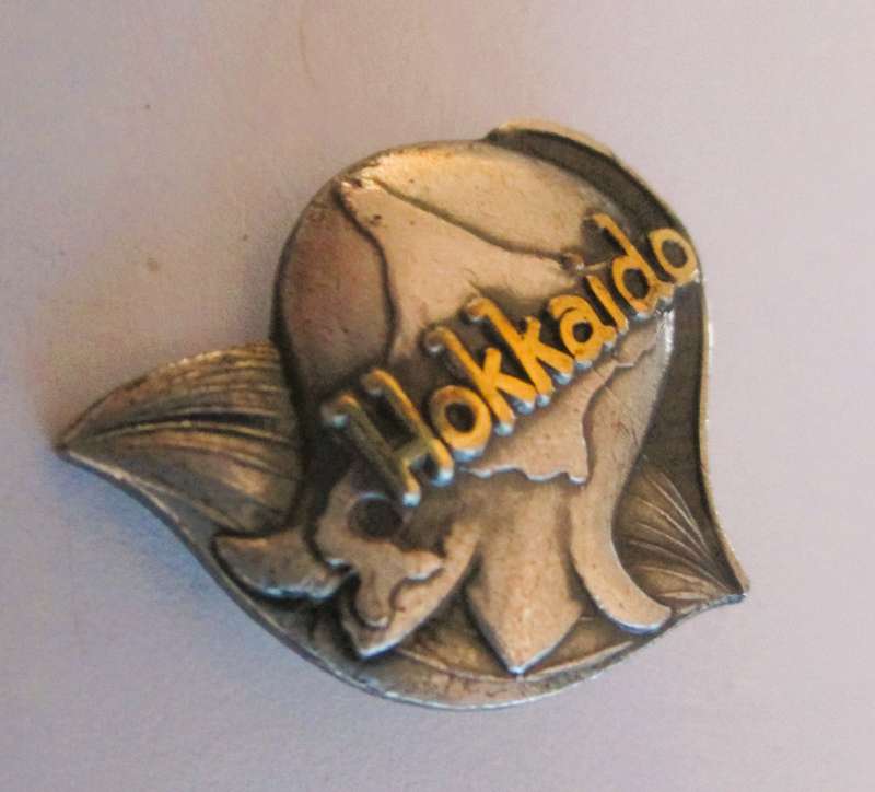 Vintage Hokkaido Memorial Badge Tourism