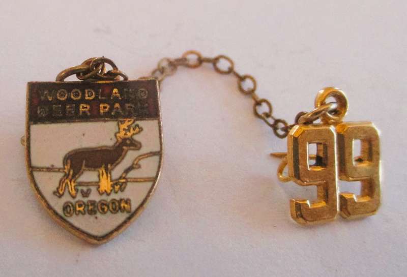 1966 Woodlands Deer Park Oregon Travel Badge