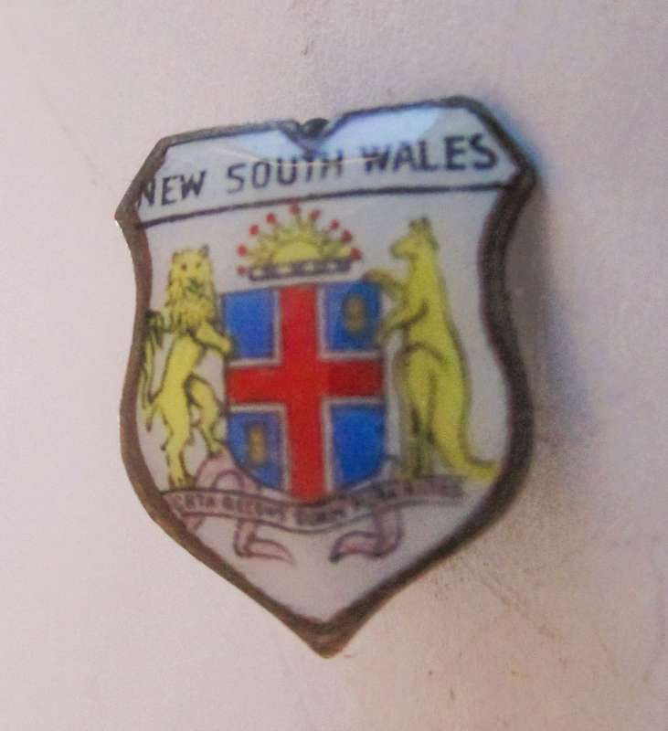 Vintage 1960's New South Wales Eneamel Travel Badge