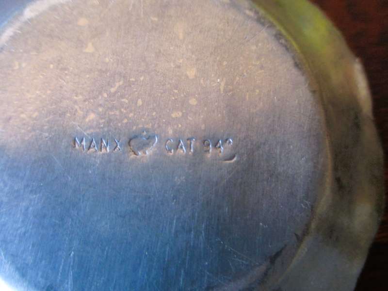 Vintage Lot of three Pewter items. As per photo.