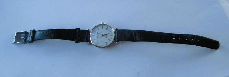 Vintage Fashion Justin Crystal Swiss Woman Watch. Working.