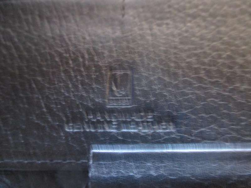 Black Busby Leather wallet, cheque book holder.