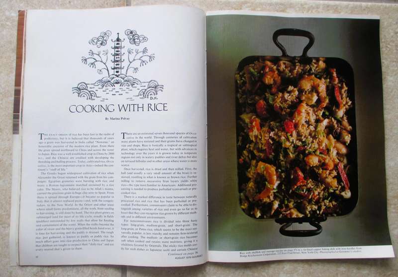 Vintage 1978 August, Gourmet Magazine of good Living. 92p