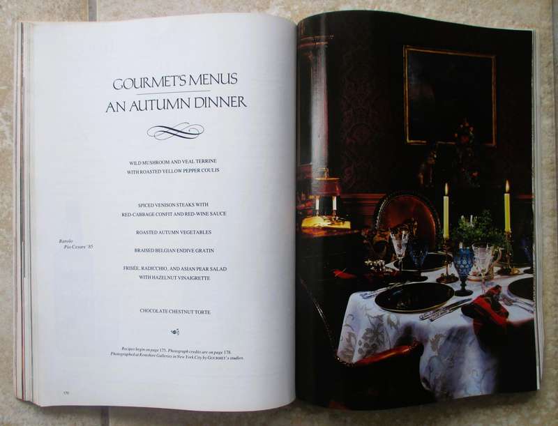 Vintage 1990 October, Gourmet Magazine of good Living. 296p