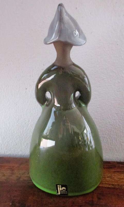 Vintage Jie Gantofta Ceramic Lady Figurine, bud vase | Made in Sweden 20cm high
