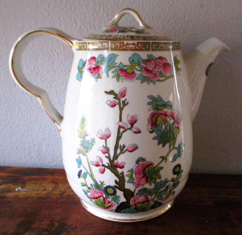 JOHN MADDOCK INDIAN TREE Vintage large 2 pint tea/coffee pot