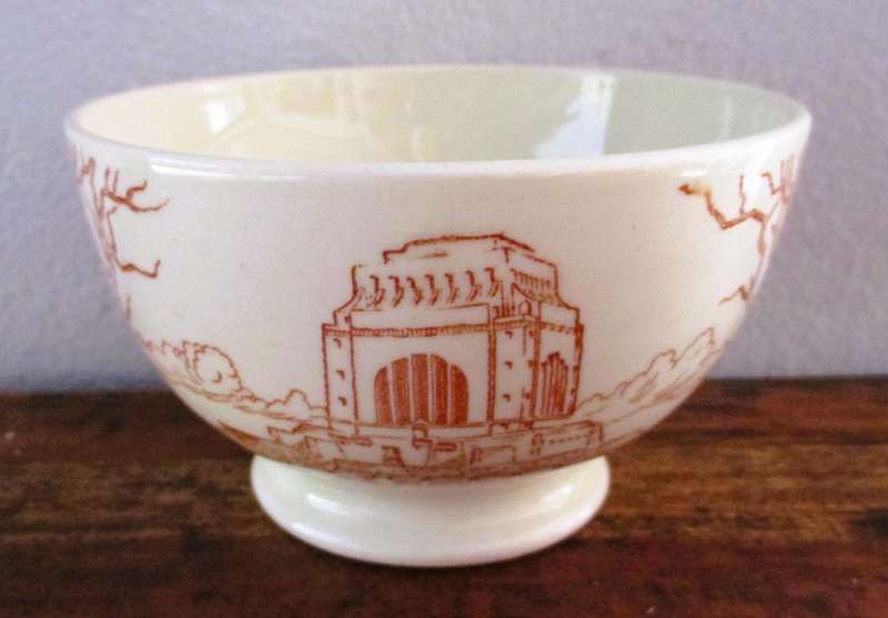 Vintage Pretoria Voortrekker Centenary 1838-1938 Porcelain Bowl - South Africa 11x7cm