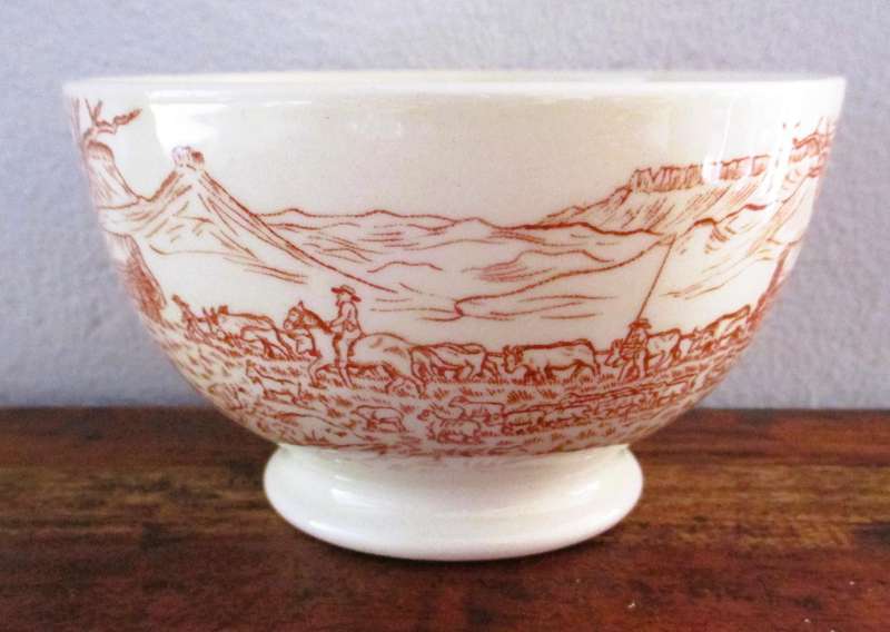 Vintage Pretoria Voortrekker Centenary 1838-1938 Porcelain Bowl - South Africa 11x7cm