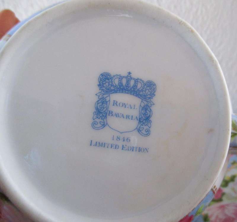 Vintage Bavaria 1846 Limited edition cupand saucer.
