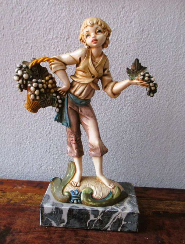 Vintage Figurine Depose Italy 721 Genuine Carrara Marble Made In Italy Rare 20cm high