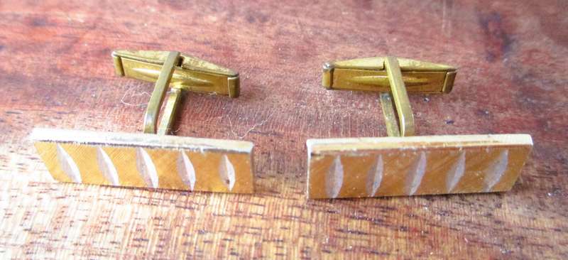 Vintage gold color cufflinks