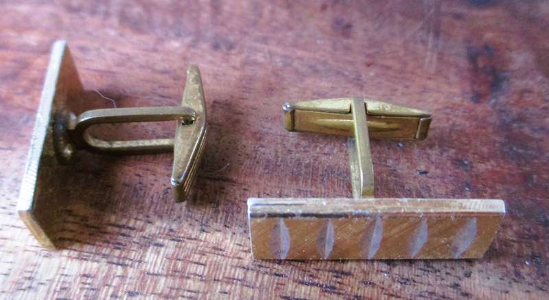 Vintage gold color cufflinks