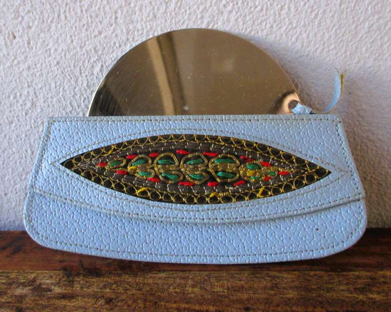 Womens, Unique Vintage Japan Pocket Mirror