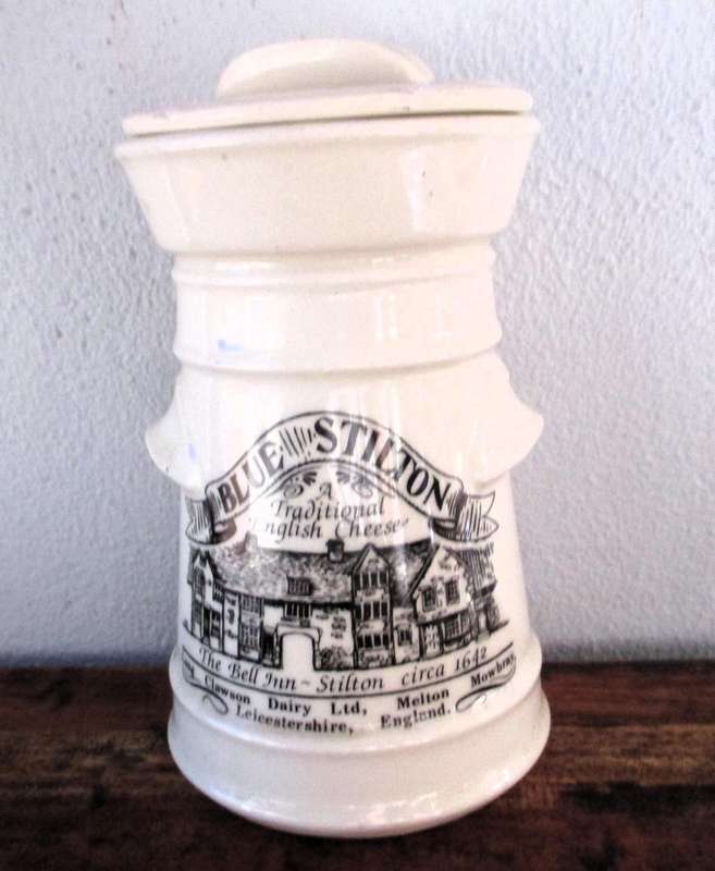 Vintage Stilton Cheese Jar Made by London Pottery for Long Clawson Dairy Ltd  150mm higj