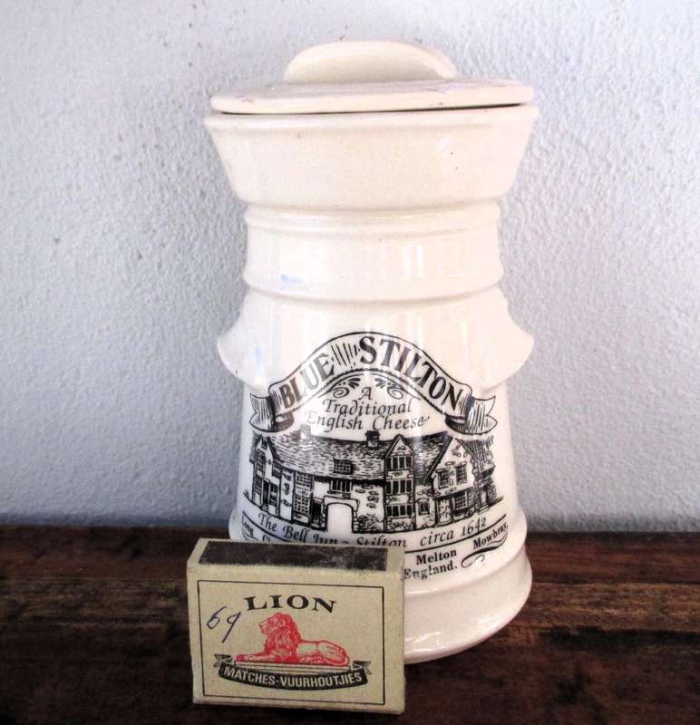 Vintage Stilton Cheese Jar Made by London Pottery for Long Clawson Dairy Ltd  150mm higj