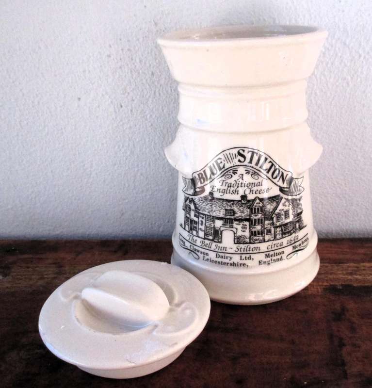Vintage Stilton Cheese Jar Made by London Pottery for Long Clawson Dairy Ltd  150mm higj