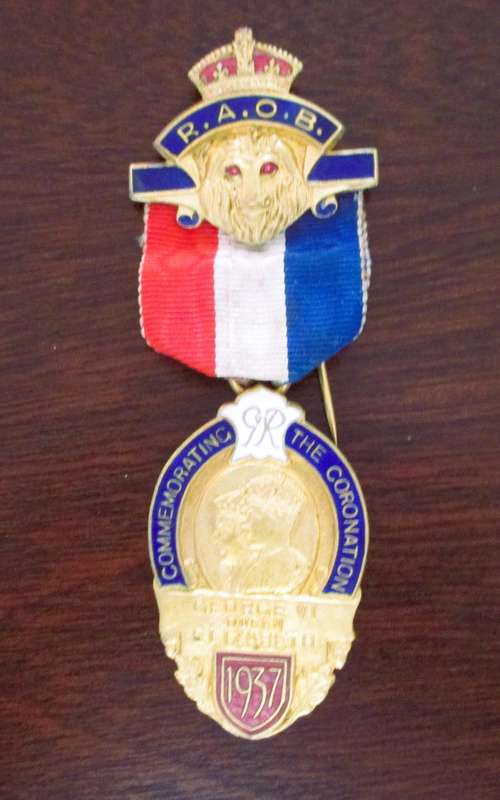 1937 Royal Antediluvian Order of Buffaloes, Commemorating George VI Coronation Medal