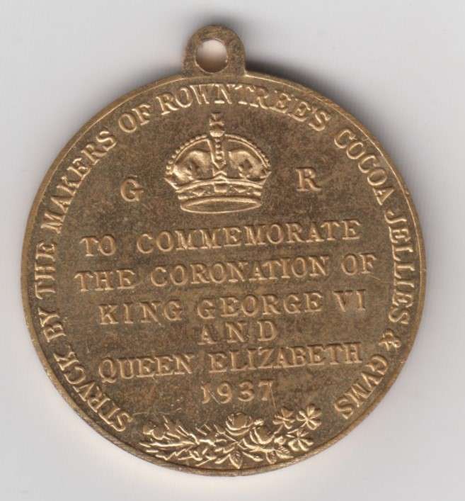 1937 Coronation of King George 6 Medallion. Excellent Condition.