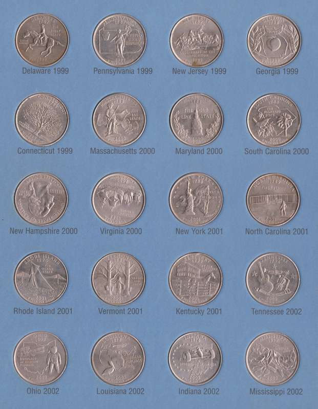 1999-2009 Statehood Quarters D MINT incl. DC and Territories Complete Set 56 qtr +4.
